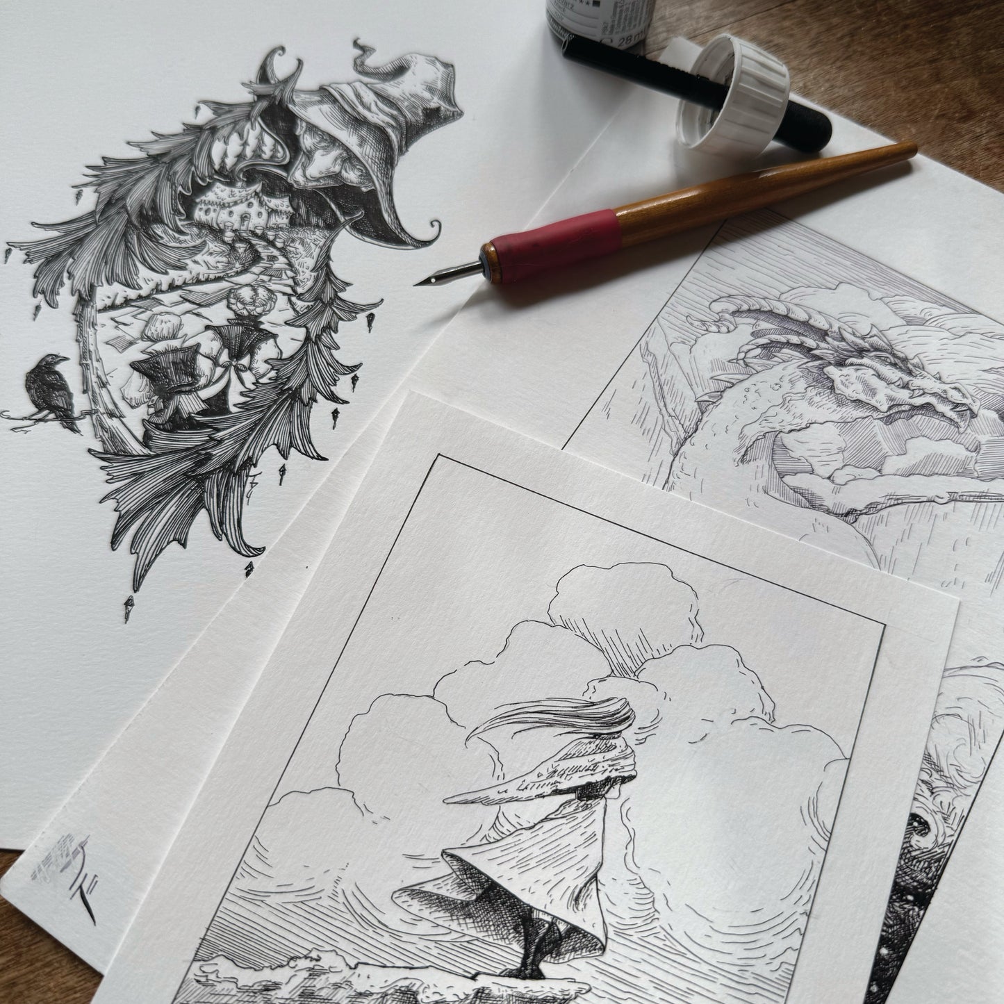 PEN AND INK ILLUSTRATION