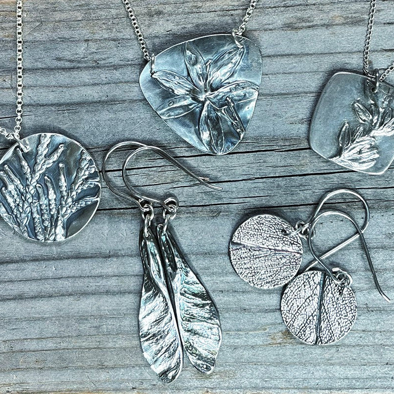 BOTANICAL DESIGNS IN METAL CLAY