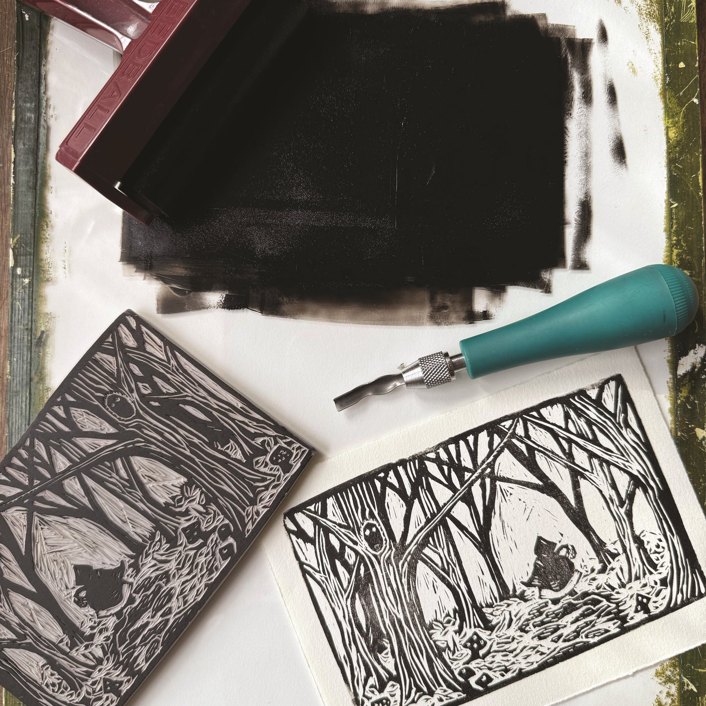 EXPLORATIONS IN BLOCK PRINTING