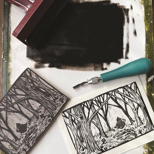 EXPLORATIONS IN BLOCK PRINTING
