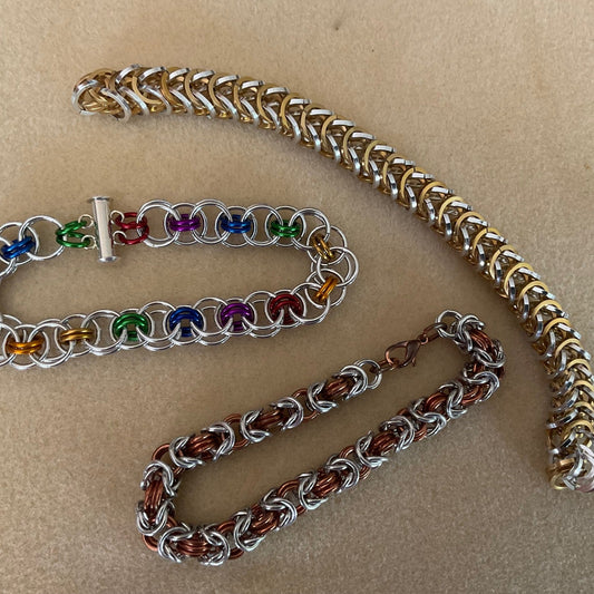 ANOTHER TRIO OF CHAINMAILLE WEAVES