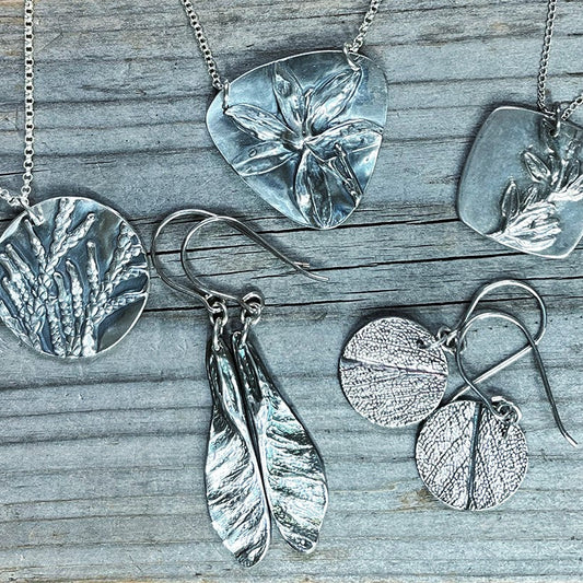 BOTANICAL DESIGNS IN METAL CLAY