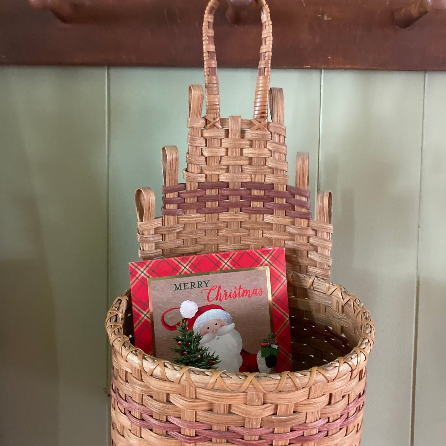 CHRISTMAS CARD BASKET