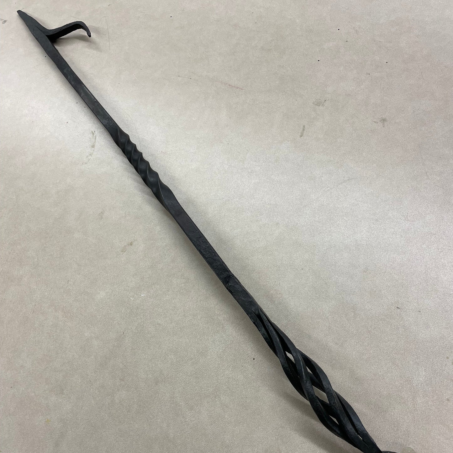 HAND FORGED FIREPLACE POKER