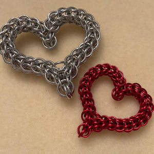 FULL PERSIAN CHAINMAILLE HEARTS