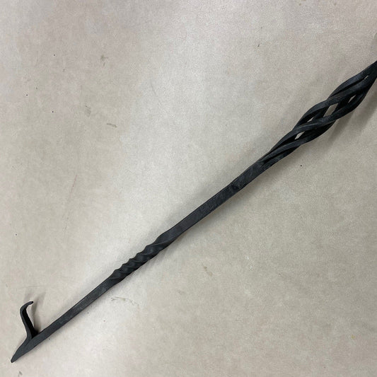 HAND FORGED FIREPLACE POKER