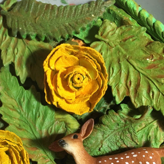 PAPER CLAY ELEMENTS FOR COLLAGE