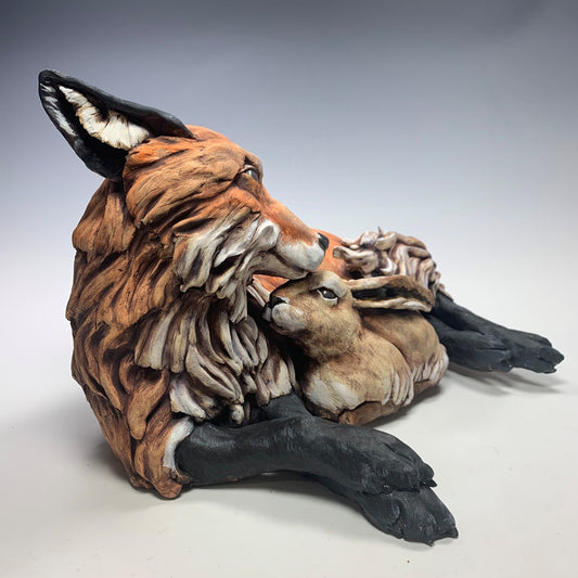 STRUCTURAL FOUNDATIONS AND TEXTURE WORKSHOP - SLEEPING FOX SCULPTURE